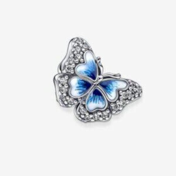 Pandora Blue Butterfly Sparkling Charm - Picture 3 of 5